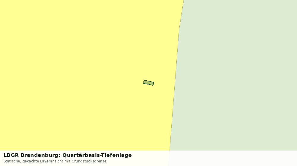 Statische Kartenansicht: LBGR Brandenburg: Quartärbasis-Tiefenlage