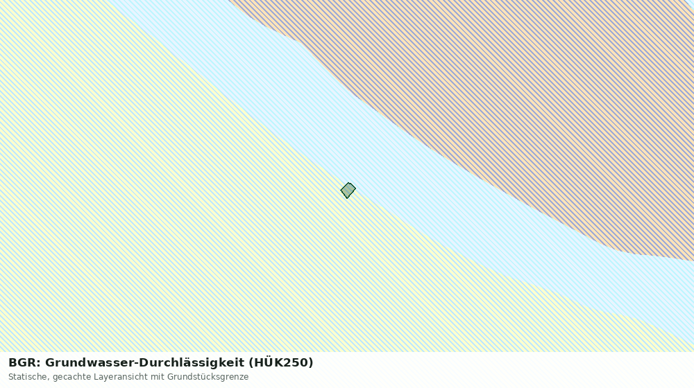 Statische Kartenansicht: BGR: Grundwasser-Durchlässigkeit (HÜK250)