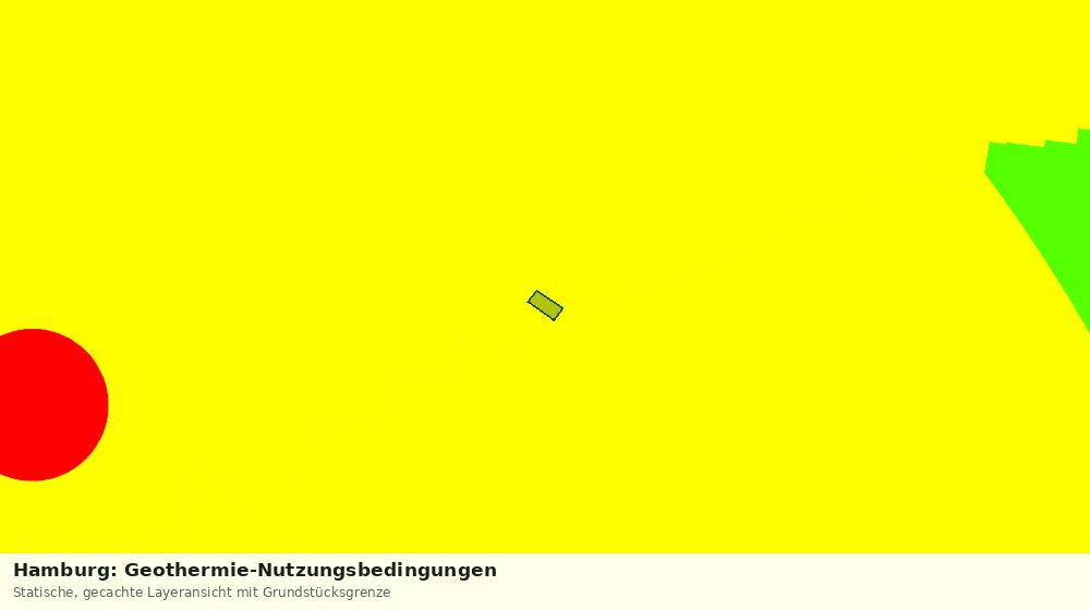 Statische Kartenansicht: Hamburg: Geothermie-Nutzungsbedingungen