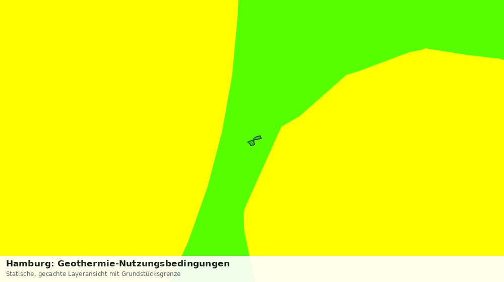 Statische Kartenansicht: Hamburg: Geothermie-Nutzungsbedingungen