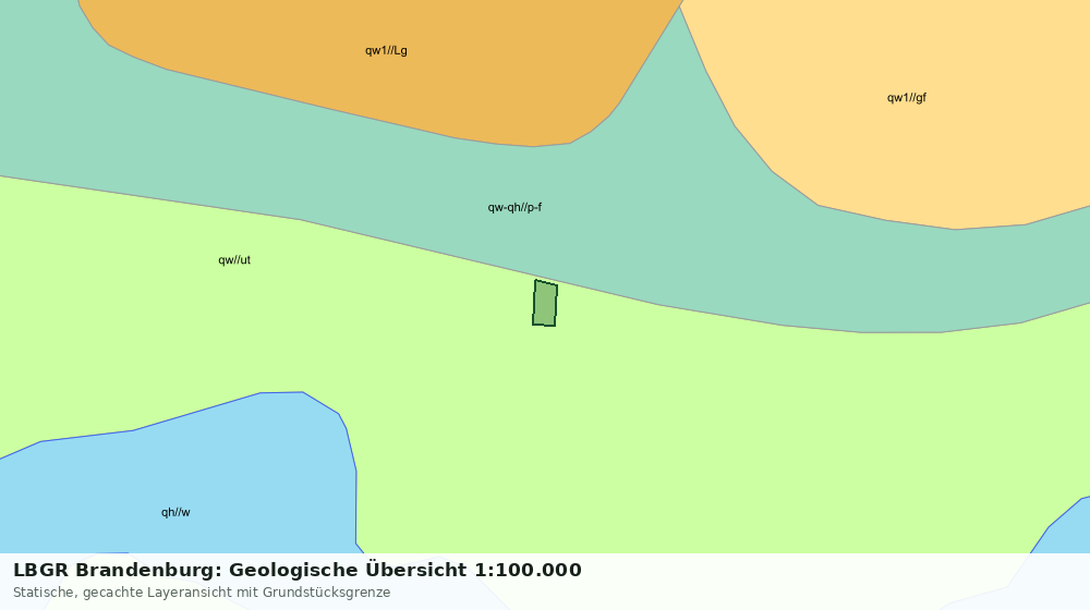 Statische Kartenansicht: LBGR Brandenburg: Geologische Übersicht 1:100.000
