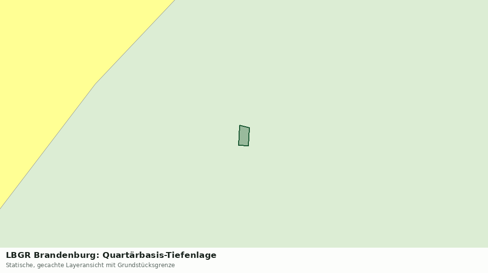 Statische Kartenansicht: LBGR Brandenburg: Quartärbasis-Tiefenlage