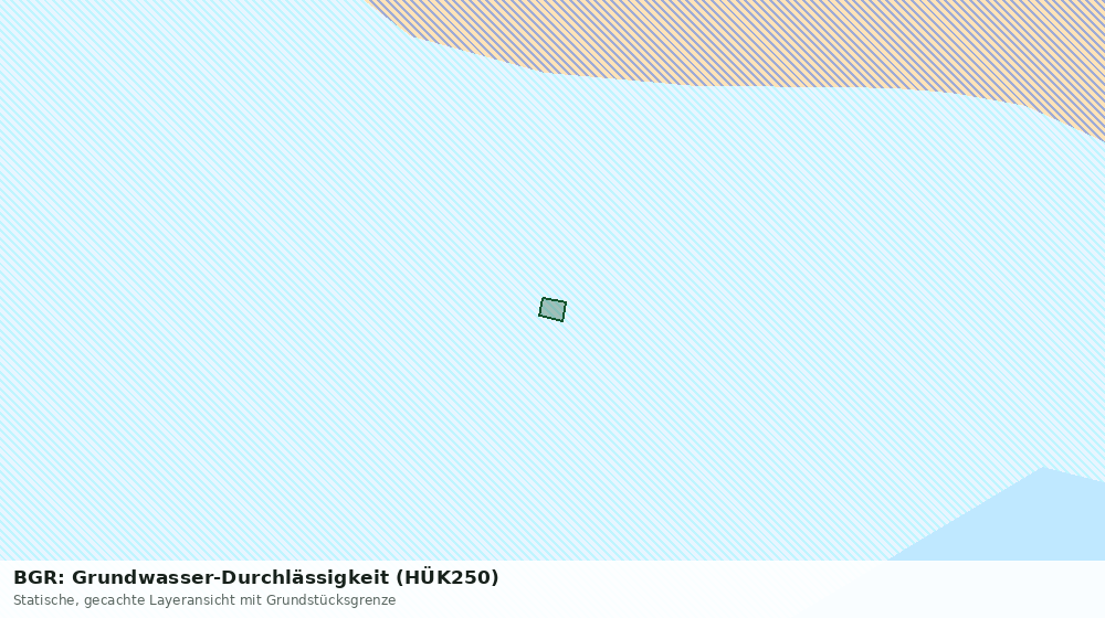 Statische Kartenansicht: BGR: Grundwasser-Durchlässigkeit (HÜK250)