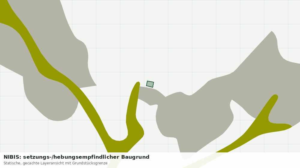 Statische Kartenansicht: NIBIS: setzungs-/hebungsempfindlicher Baugrund