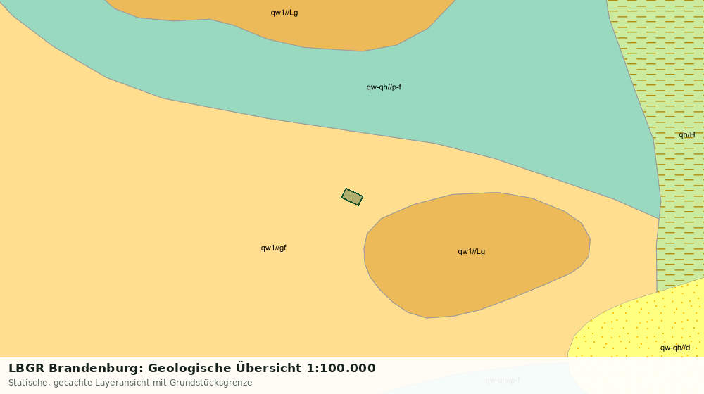 Statische Kartenansicht: LBGR Brandenburg: Geologische Übersicht 1:100.000