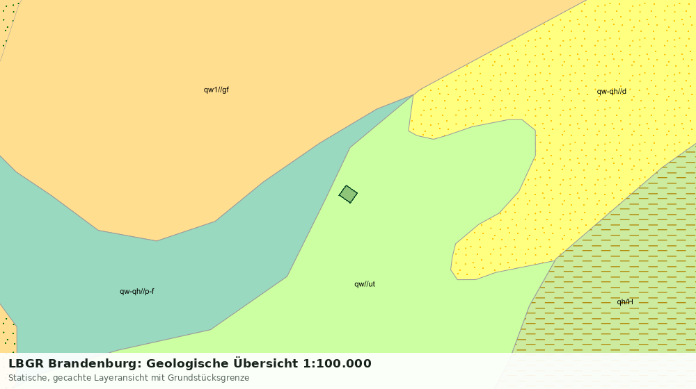 Statische Kartenansicht: LBGR Brandenburg: Geologische Übersicht 1:100.000