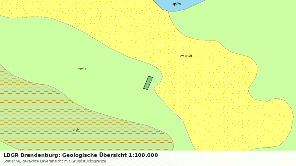 Statische Kartenansicht: LBGR Brandenburg: Geologische Übersicht 1:100.000