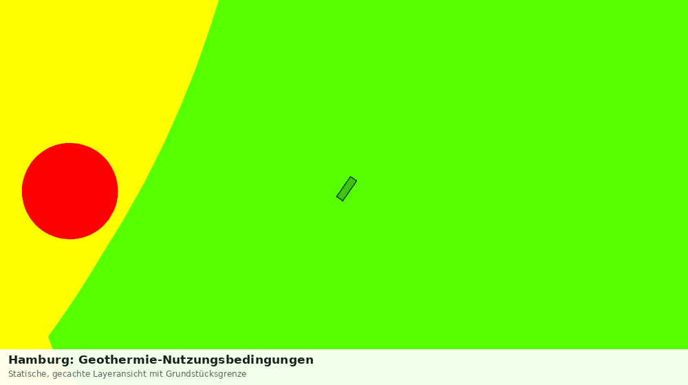 Statische Kartenansicht: Hamburg: Geothermie-Nutzungsbedingungen