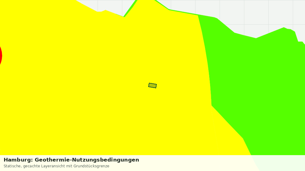Statische Kartenansicht: Hamburg: Geothermie-Nutzungsbedingungen