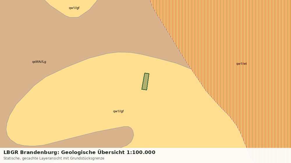Statische Kartenansicht: LBGR Brandenburg: Geologische Übersicht 1:100.000