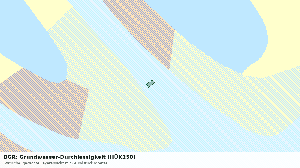 Statische Kartenansicht: BGR: Grundwasser-Durchlässigkeit (HÜK250)