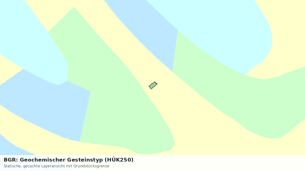 Statische Kartenansicht: BGR: Geochemischer Gesteinstyp (HÜK250)