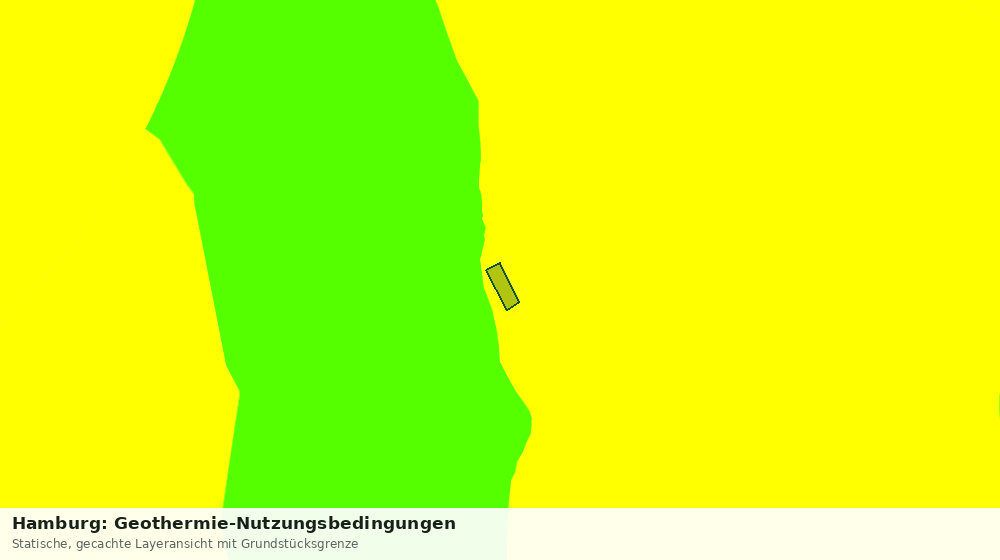 Statische Kartenansicht: Hamburg: Geothermie-Nutzungsbedingungen
