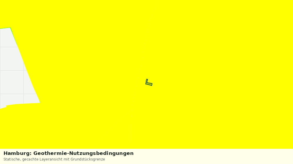 Statische Kartenansicht: Hamburg: Geothermie-Nutzungsbedingungen