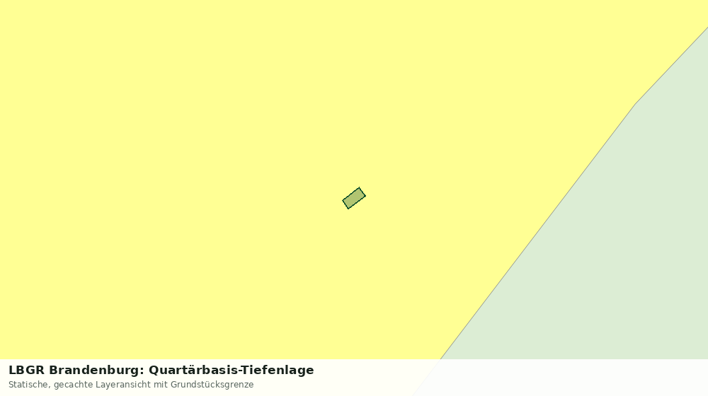 Statische Kartenansicht: LBGR Brandenburg: Quartärbasis-Tiefenlage