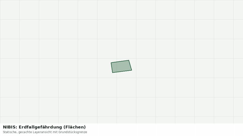 Statische Kartenansicht: NIBIS: Erdfallgefährdung (Flächen)