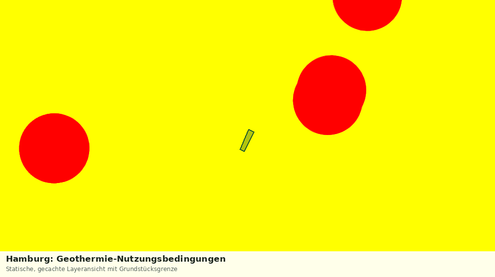 Statische Kartenansicht: Hamburg: Geothermie-Nutzungsbedingungen