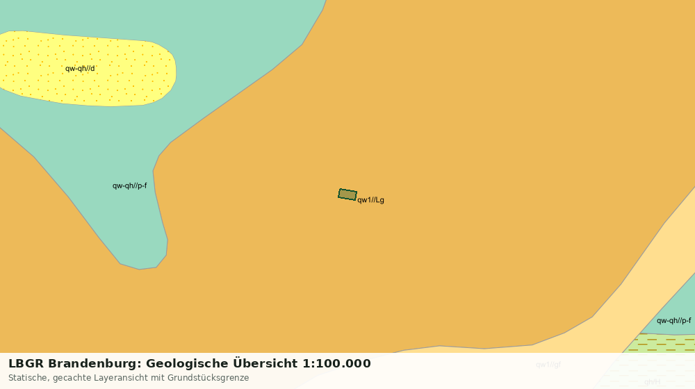 Statische Kartenansicht: LBGR Brandenburg: Geologische Übersicht 1:100.000