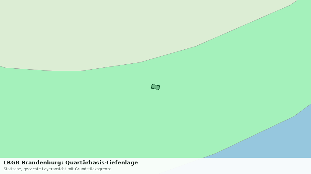 Statische Kartenansicht: LBGR Brandenburg: Quartärbasis-Tiefenlage