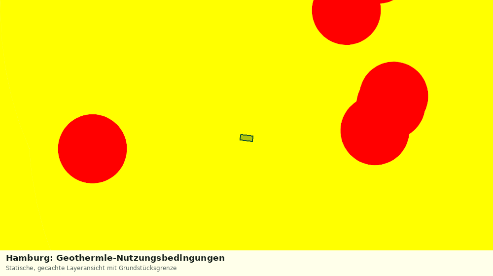 Statische Kartenansicht: Hamburg: Geothermie-Nutzungsbedingungen