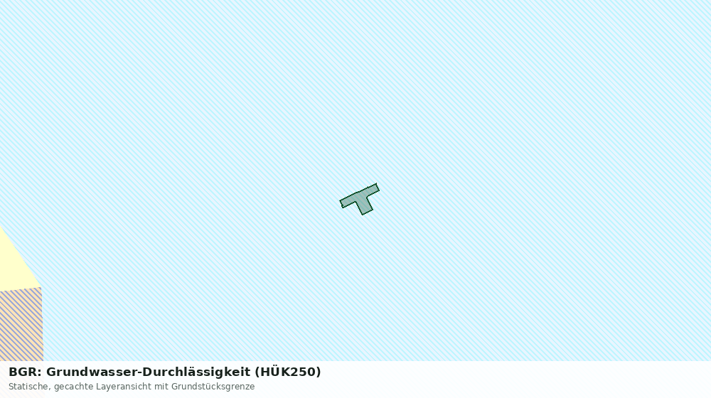 Statische Kartenansicht: BGR: Grundwasser-Durchlässigkeit (HÜK250)