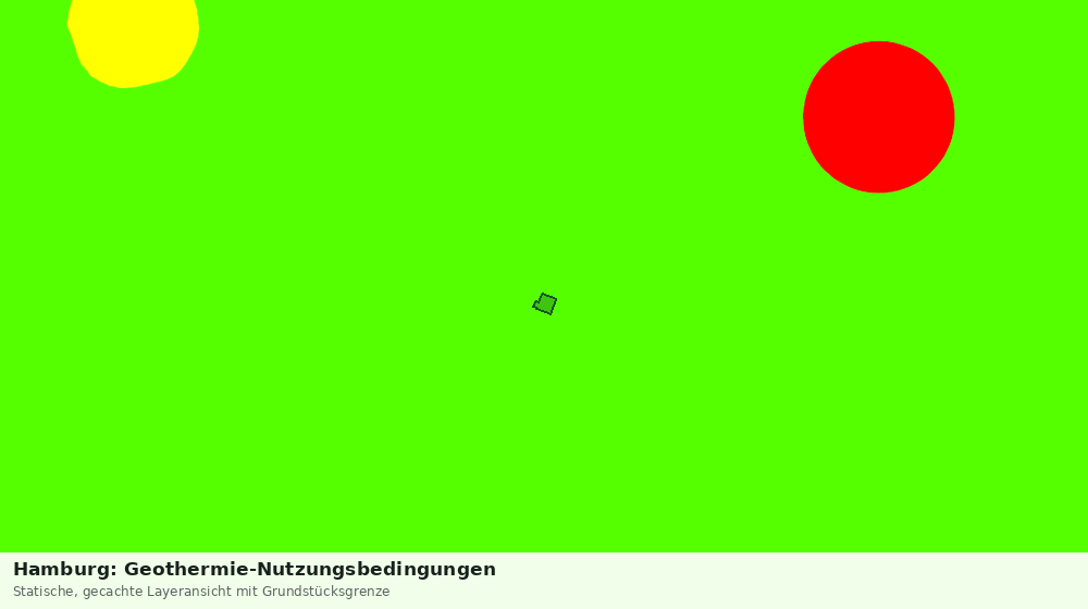 Statische Kartenansicht: Hamburg: Geothermie-Nutzungsbedingungen