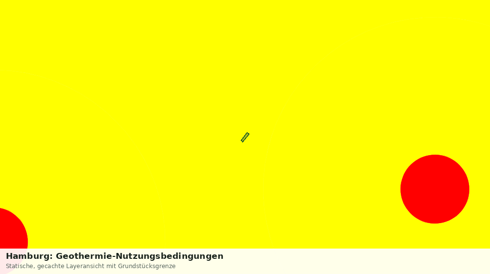 Statische Kartenansicht: Hamburg: Geothermie-Nutzungsbedingungen