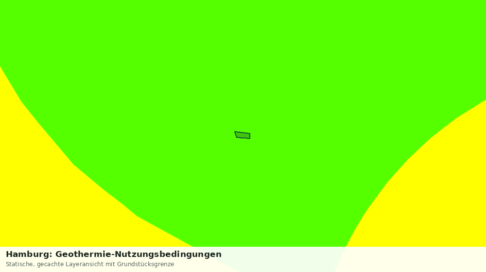 Statische Kartenansicht: Hamburg: Geothermie-Nutzungsbedingungen