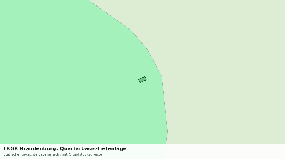 Statische Kartenansicht: LBGR Brandenburg: Quartärbasis-Tiefenlage