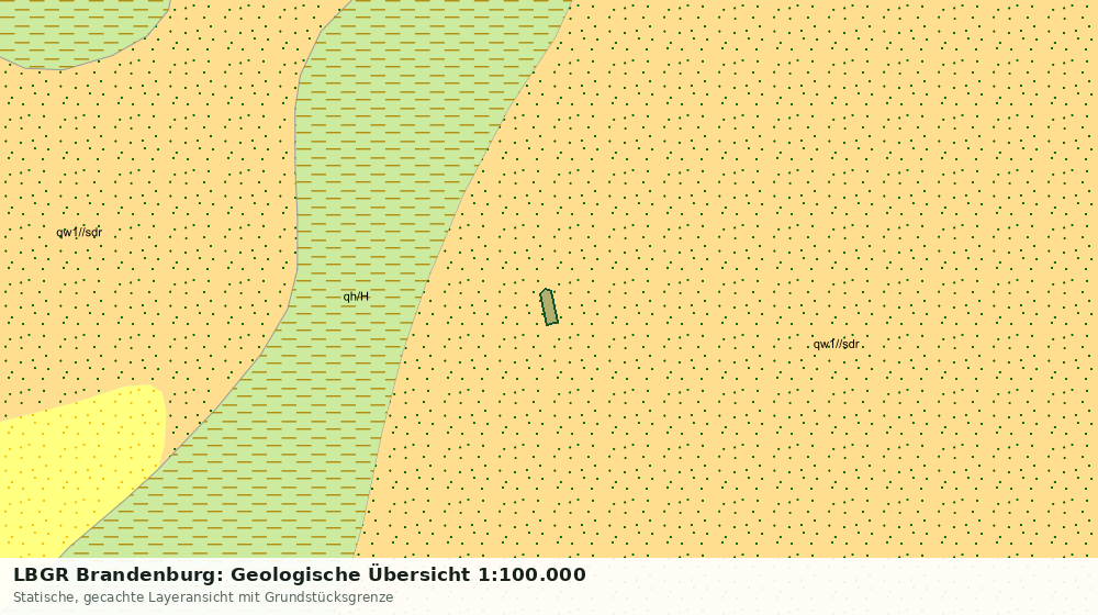 Statische Kartenansicht: LBGR Brandenburg: Geologische Übersicht 1:100.000