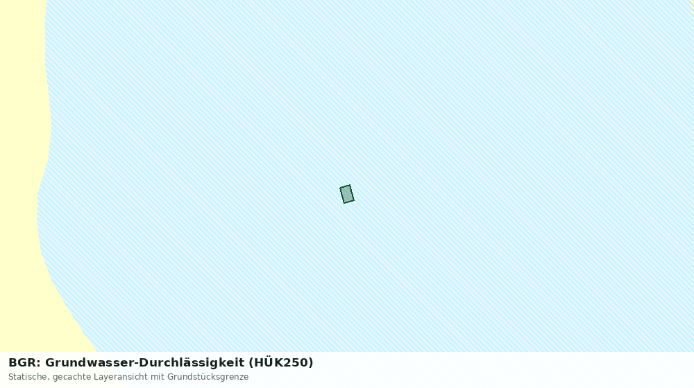 Statische Kartenansicht: BGR: Grundwasser-Durchlässigkeit (HÜK250)
