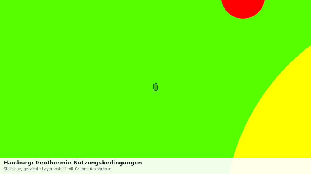 Statische Kartenansicht: Hamburg: Geothermie-Nutzungsbedingungen