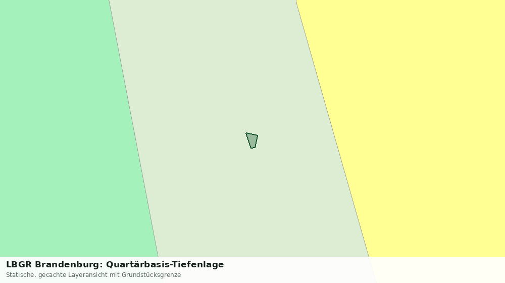 Statische Kartenansicht: LBGR Brandenburg: Quartärbasis-Tiefenlage