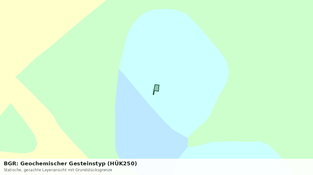 Statische Kartenansicht: BGR: Geochemischer Gesteinstyp (HÜK250)