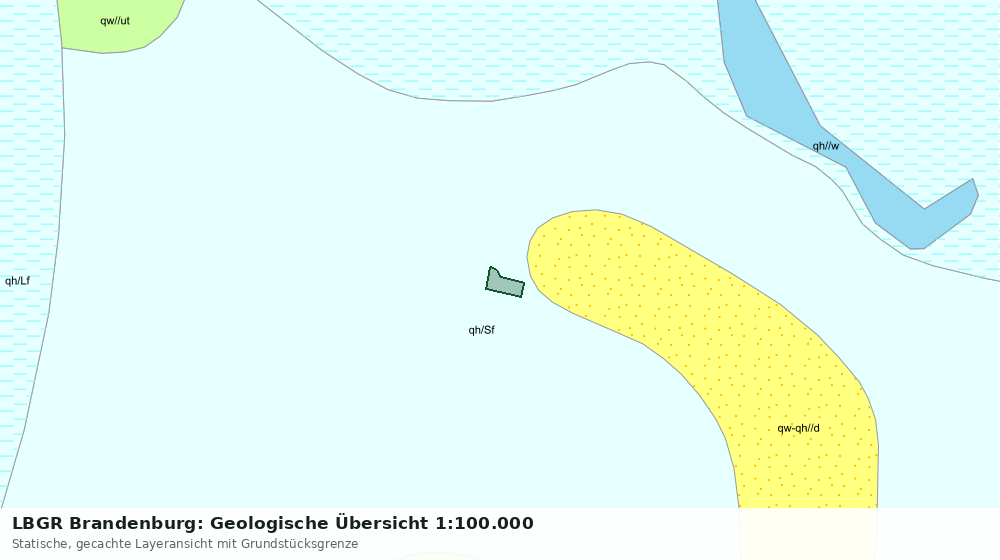 Statische Kartenansicht: LBGR Brandenburg: Geologische Übersicht 1:100.000