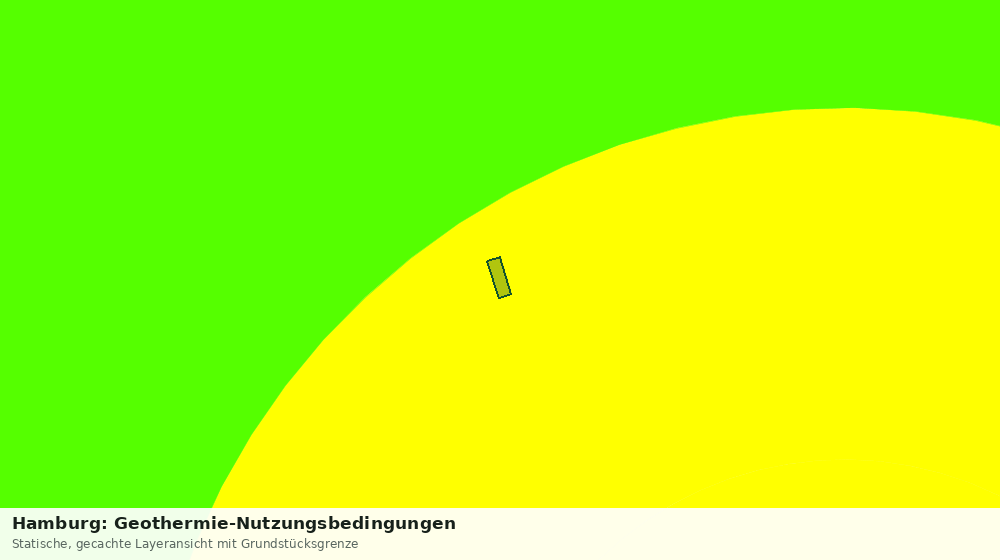 Statische Kartenansicht: Hamburg: Geothermie-Nutzungsbedingungen