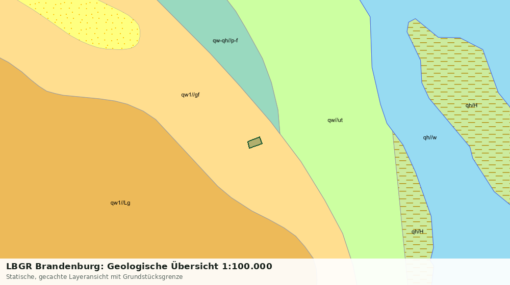 Statische Kartenansicht: LBGR Brandenburg: Geologische Übersicht 1:100.000