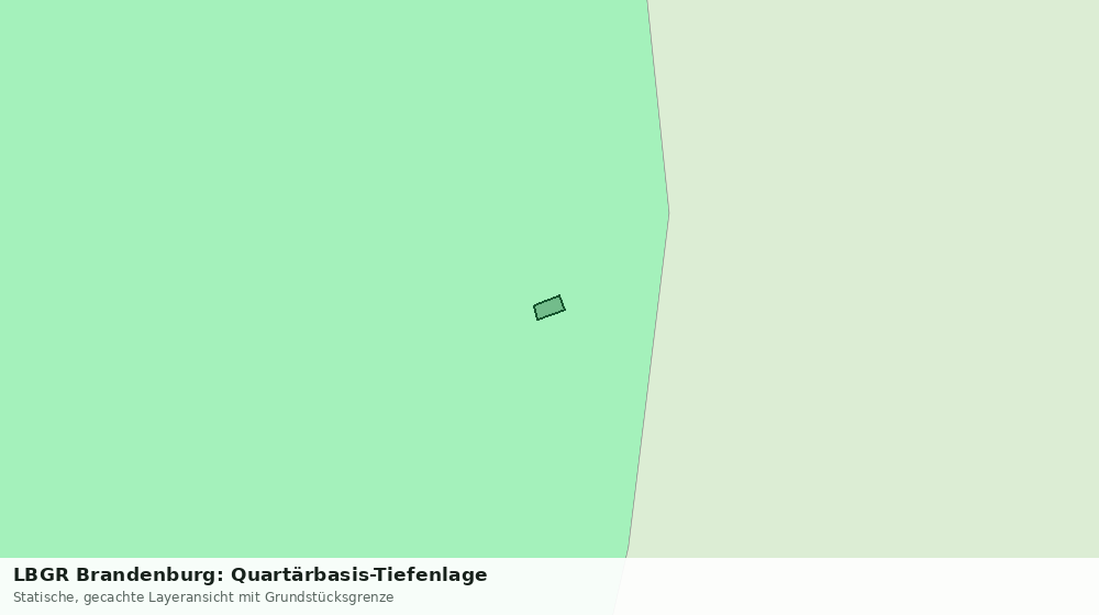 Statische Kartenansicht: LBGR Brandenburg: Quartärbasis-Tiefenlage