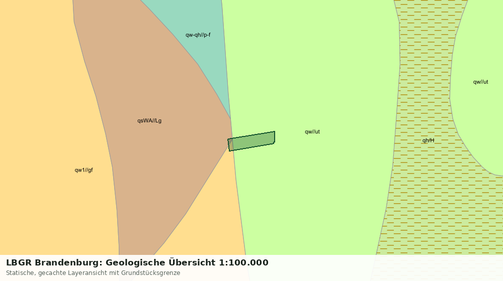Statische Kartenansicht: LBGR Brandenburg: Geologische Übersicht 1:100.000