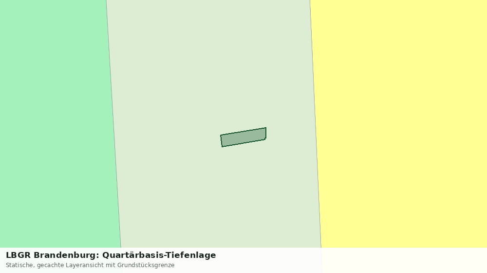 Statische Kartenansicht: LBGR Brandenburg: Quartärbasis-Tiefenlage