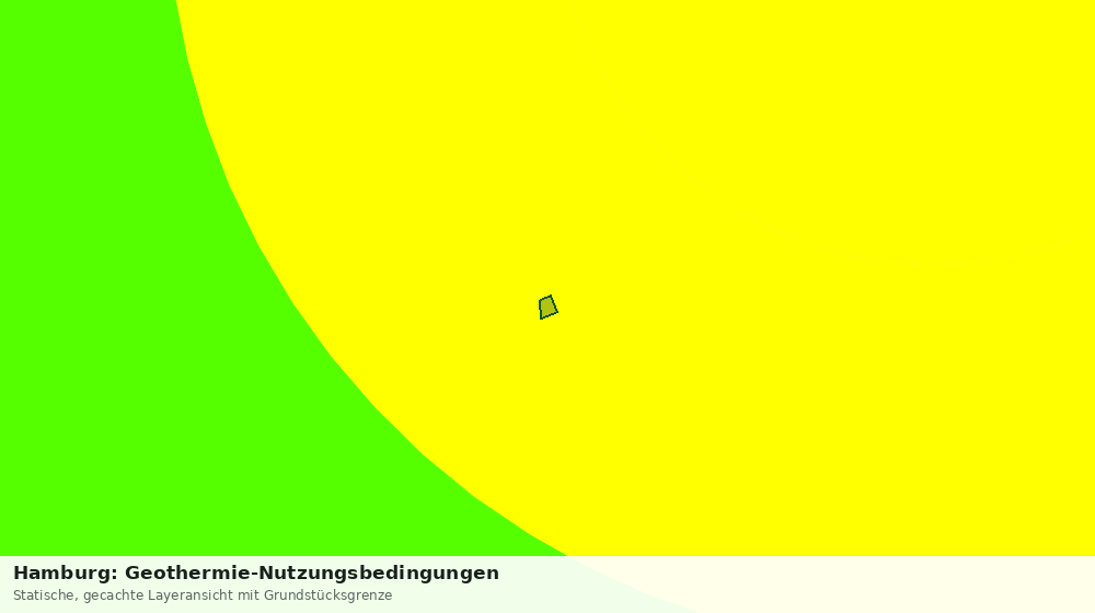 Statische Kartenansicht: Hamburg: Geothermie-Nutzungsbedingungen