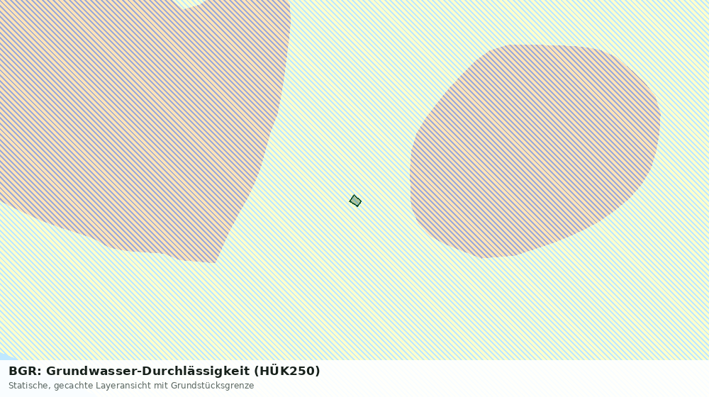 Statische Kartenansicht: BGR: Grundwasser-Durchlässigkeit (HÜK250)