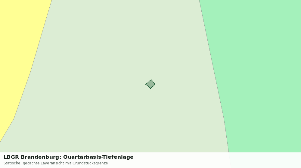 Statische Kartenansicht: LBGR Brandenburg: Quartärbasis-Tiefenlage