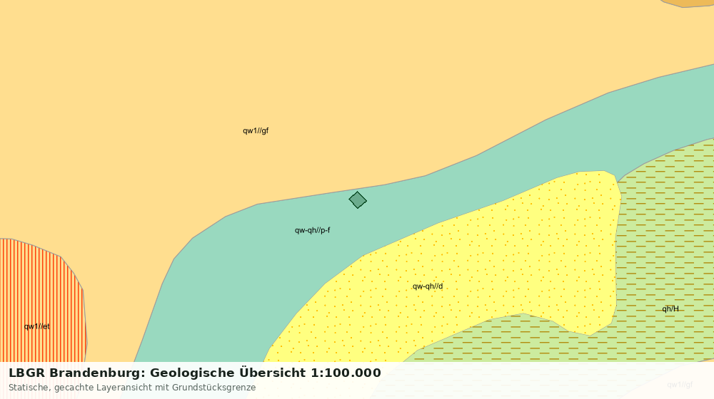 Statische Kartenansicht: LBGR Brandenburg: Geologische Übersicht 1:100.000