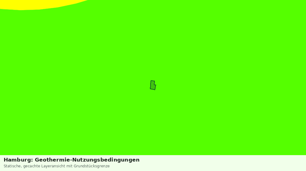 Statische Kartenansicht: Hamburg: Geothermie-Nutzungsbedingungen