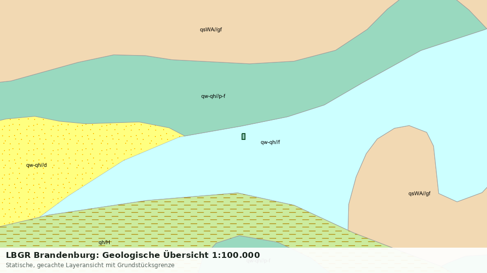 Statische Kartenansicht: LBGR Brandenburg: Geologische Übersicht 1:100.000