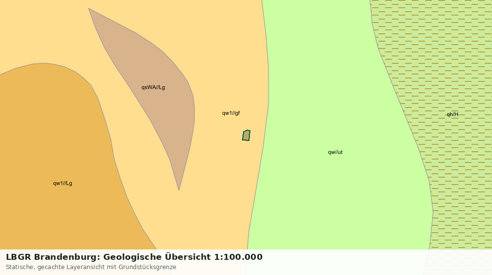 Statische Kartenansicht: LBGR Brandenburg: Geologische Übersicht 1:100.000