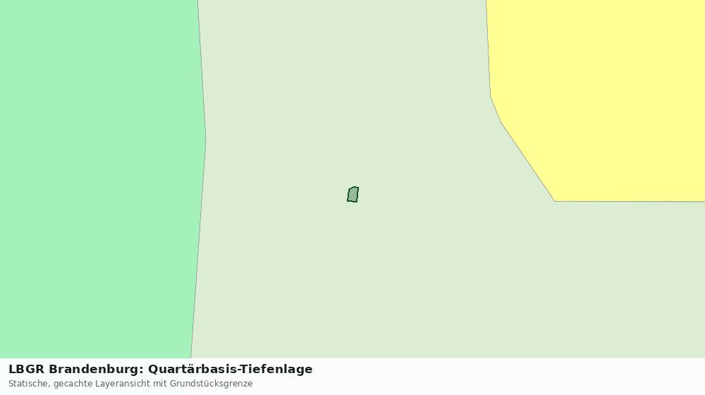 Statische Kartenansicht: LBGR Brandenburg: Quartärbasis-Tiefenlage