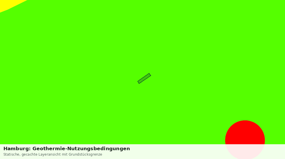 Statische Kartenansicht: Hamburg: Geothermie-Nutzungsbedingungen