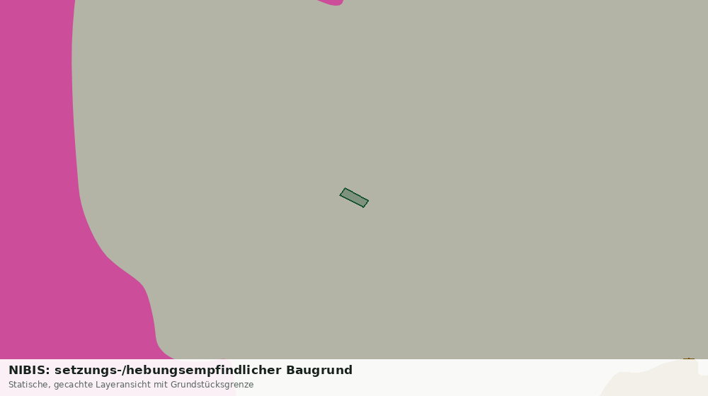 Statische Kartenansicht: NIBIS: setzungs-/hebungsempfindlicher Baugrund